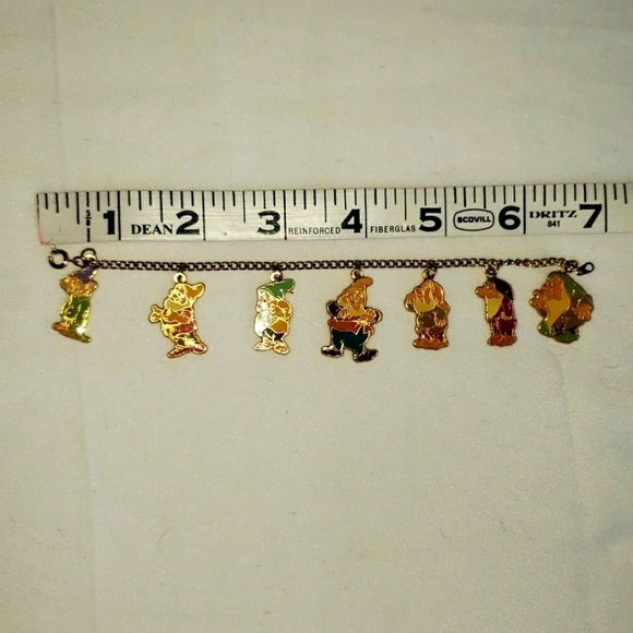 Vintage Disney 7 dwarfs gone tone bracelet - Picture 5 of 6